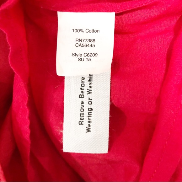 Madewell Red Knee Length Dress - Picture 4 of 4